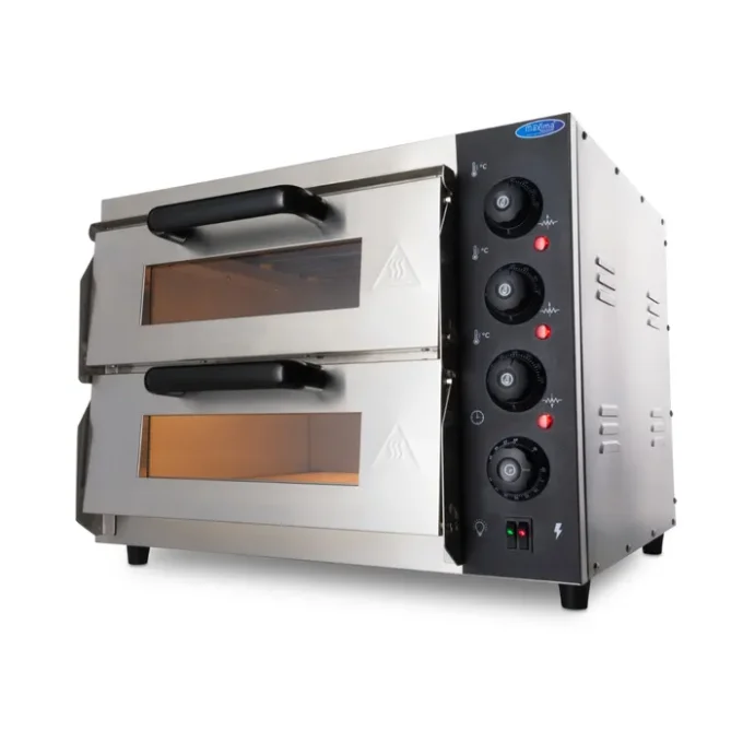 Four à pizza - s'adapte à 2 pizzas Ø40 cm - double étage NEUF MAXIMA 09362155 -